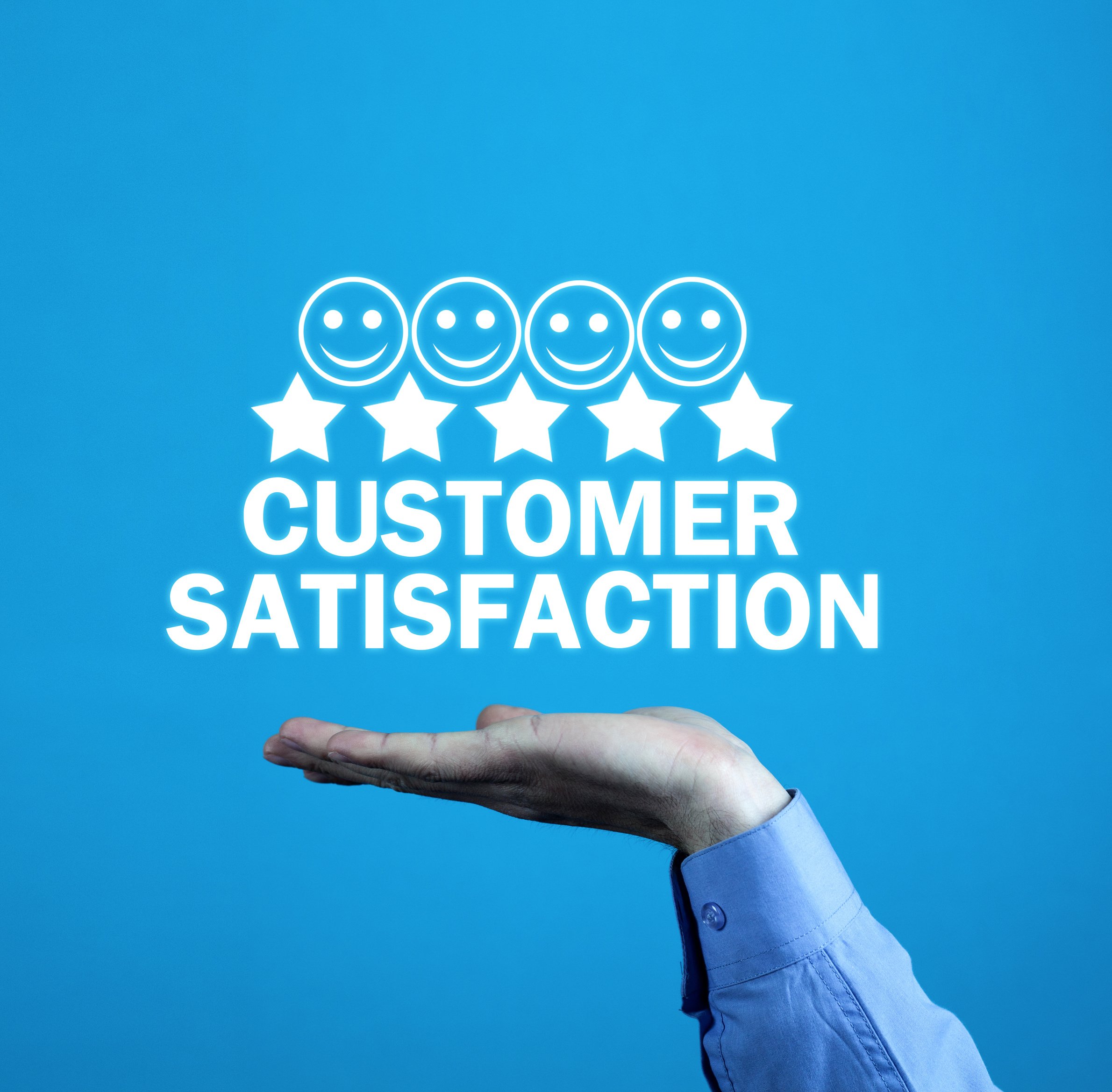 Increase rating of company. Customer Satisfaction Concept